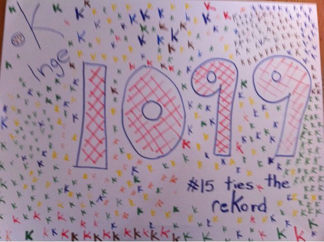 Inge Has Two More Chances to Set the ReKord at Home